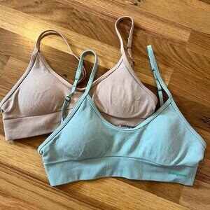 Two Patagonia Women's Barely Everyday Bra Size Small